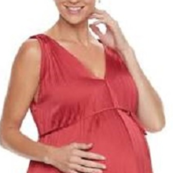 MATERNITY DRESS Medium Rose Medium NEW FINAL $$ - Picture 2 of 4